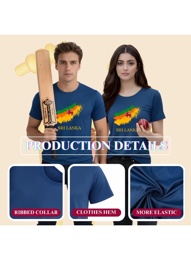 Sri Lanka jersey for Adults - Sri Lanka Sports Dry-Fit T-Shirt for Men and Women - Sri Lanka Sports Team Jersey For unisex Adults - Perfect for Sports Matches and Everyday Wear - Image 4
